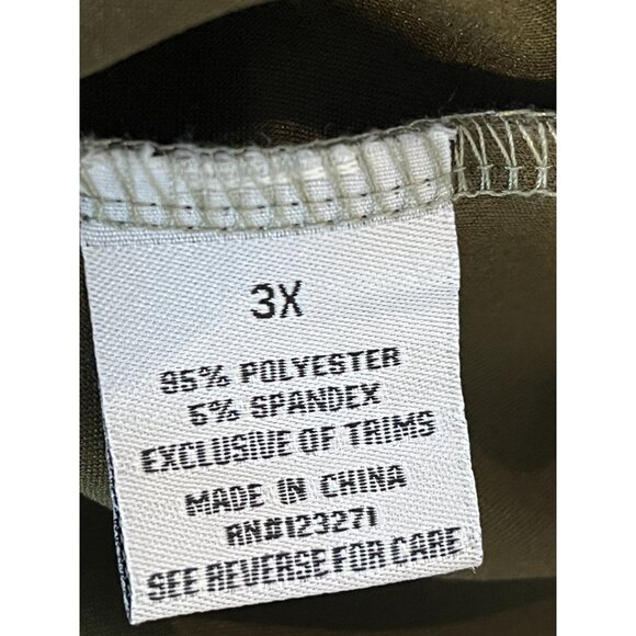 J for Justify Womens 3X Faux Suede Tunic Top Button Front Belted Casual Plus - Picture 8 of 13